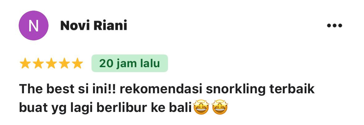 testimoni snorkeling